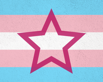 American Girl Star over transgender flag