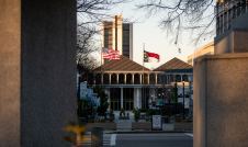 Outside of North Carolina Legislature Building where General Assembly meets